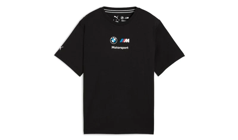 Camiseta MMS ESS+ Logo talla L negra para BMW. Original BMW.