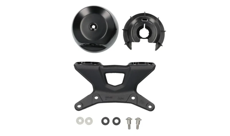 Juego de fijación doble para cuadro de instrumentos negro OEM 77538389483 para motos BMW R nineT Pure, R nineT Scrambler. Original BMW Motorrad.