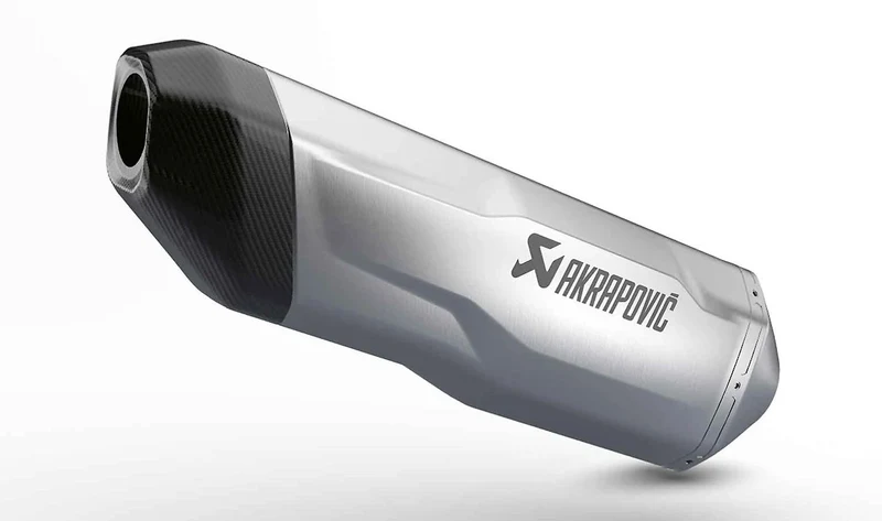 Silenciador deportivo OEM 77118460831 para motos BMW F750GS, F850GS, F850GS Adventure. Original BMW Motorrad.