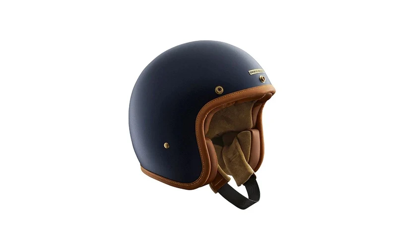 Casco Bowler azul mate talla 57/58 OEM 76317913003 para motos BMW. Original BMW Motorrad.