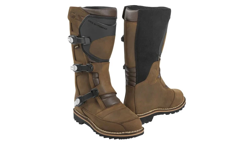 Botas Venture Grip Pro Gore-Tex marrón talla 44 OEM 76225A80880 para todas las motos BMW. Original BMW Motorrad.