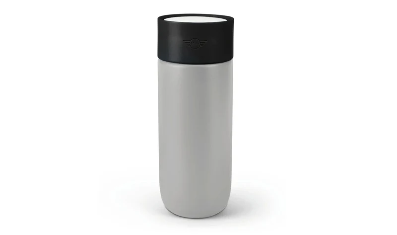 Taza de viaje Colour Block 500 ml gris/negro OEM 80285B32109 para BMW. Original MINI.