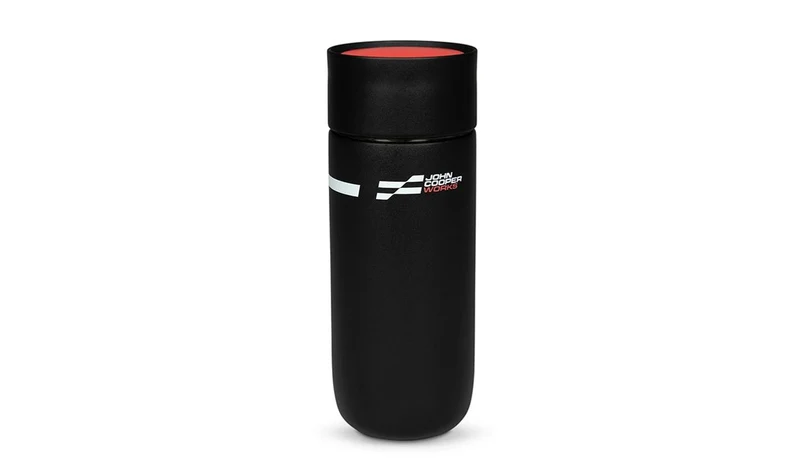 Taza de viaje con logotipo JCW OEM 80285B54F36 para MINI. Original MINI.