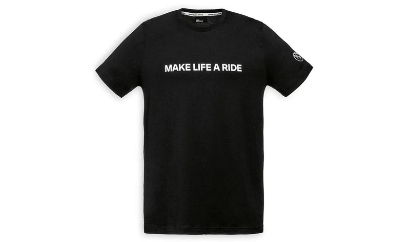 Camiseta negra "Make Life a Ride" talla XXXL OEM 76652467525 para BMW. Original BMW Motorrad.