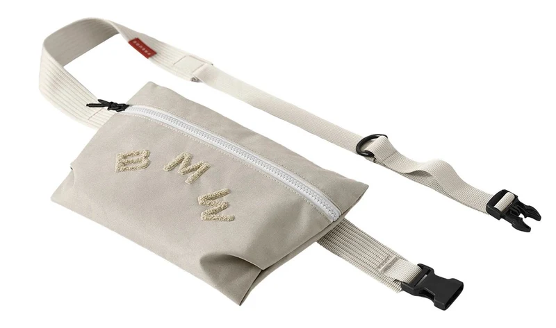Bolso crossbody pequeño beige OEM 80225B5F640 para BMW. Válido para BMW. Original BMW.