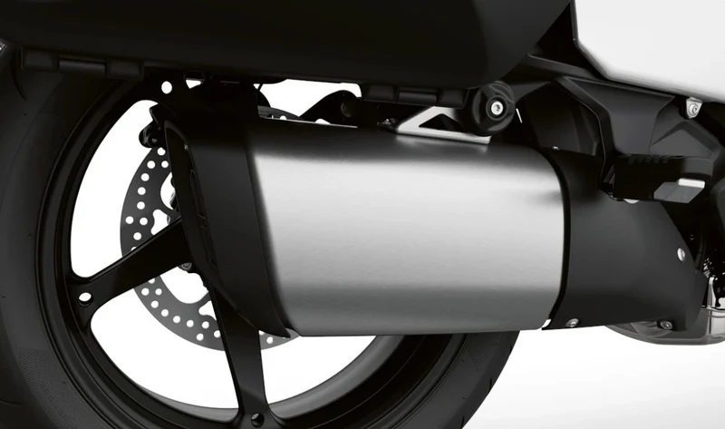 Silenciador trasero OEM 18517921813 para motos BMW R 1300 RT (K63). Original BMW Motorrad.