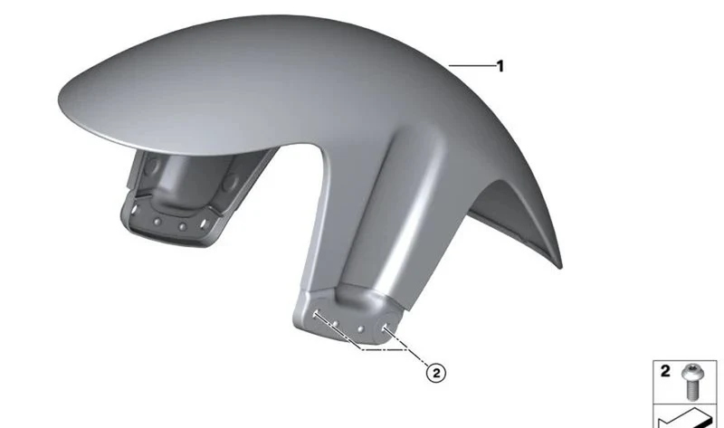 Cubierta de rueda delantera OEM 46615A92BC8 para motos BMW R 18, R 18 Classic, R 18 Roctane. Original BMW Motorrad.