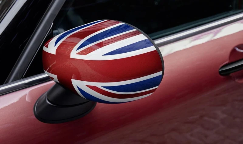 Tapa retrovisor exterior derecho Union Jack OEM 51142348086 para MINI F56, F55, Clubman F54, Cabrio F57, Countryman F60. Original MINI.