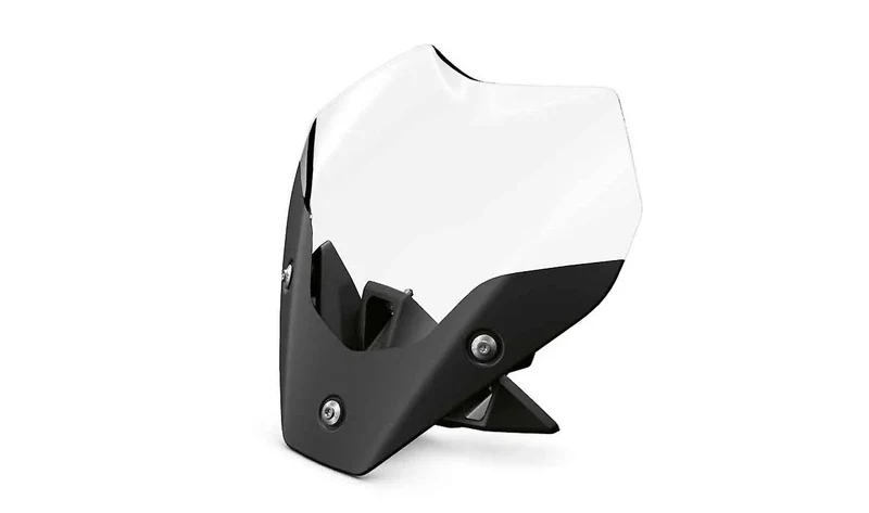 Parabrisas bajo claro OEM 46638414748 para BMW Motorrad S 1000 R (K63), M 1000 R (K66) 2022 en adelante. Original BMW Motorrad.