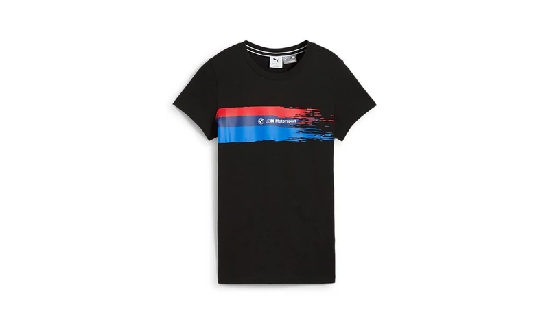 Camiseta gráfica BMW MMS WMN talla S negra OEM 80145B5D0C0 para BMW. Original BMW.