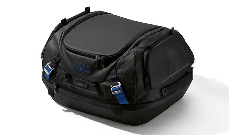 Bolsa trasera Black Collection OEM 77495A0E758 para motos BMW R 1300 GS, R 1250 GS, S 1000 XR, K 1600 GT, F 850 GS... y más. Original BMW Motorrad.