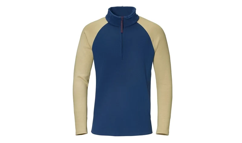 Jersey polar GS azul noche y camel talla S OEM 76237109694 para BMW. Original BMW Motorrad.
