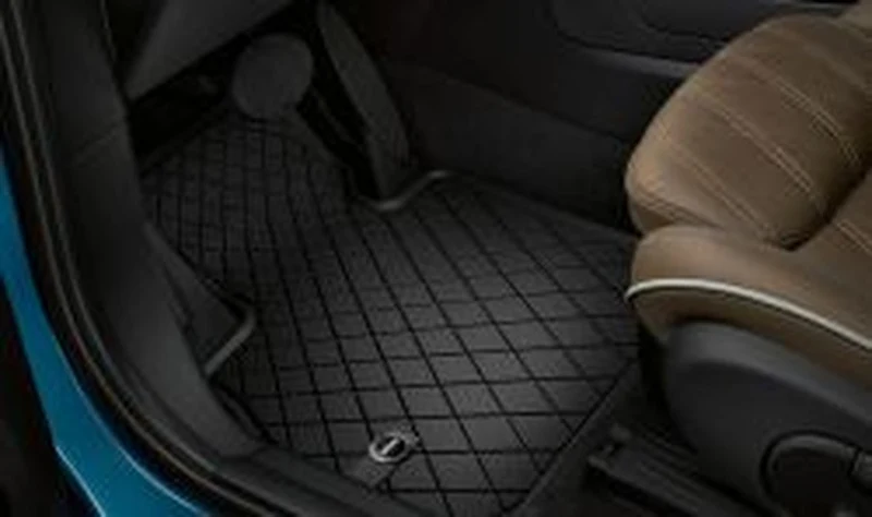 Juego de alfombrillas delanteras todo tiempo Essential Black OEM 51475B50A81 para MINI F56, F55, F57, F66, F65, Cabrio F67... y más. Original MINI.