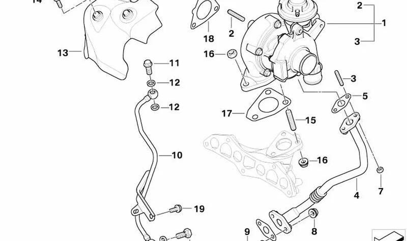 Anillo obturador OEM 11657791092 para MINI One D (R50) 03/2003-07/2006 con motor W17 y transmisión manual. Original MINI.