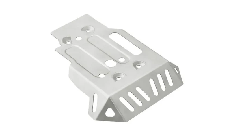 Protector de motor Enduro aluminio OEM 77148404511 para motos BMW F750GS, F850GS, F850GS Adventure. Original BMW Motorrad.