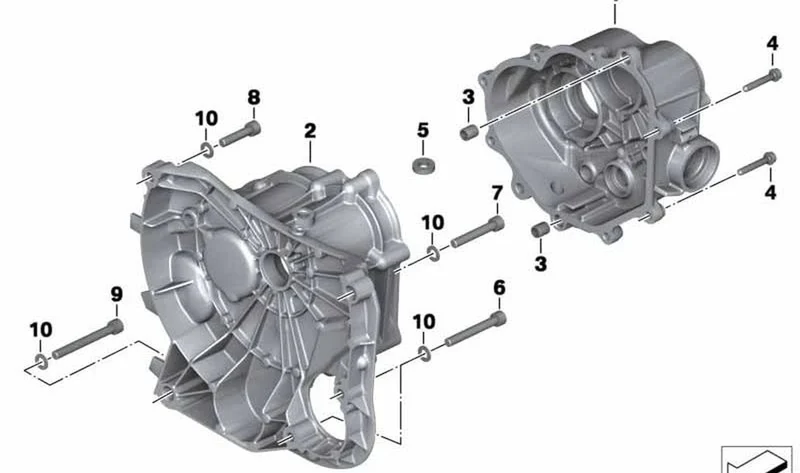 Tapa del cárter schwarz OEM 23008563015 para motos BMW R nineT, R 1200 GS, R 1200 R, R nineT Pure... y más. Original BMW Motorrad.