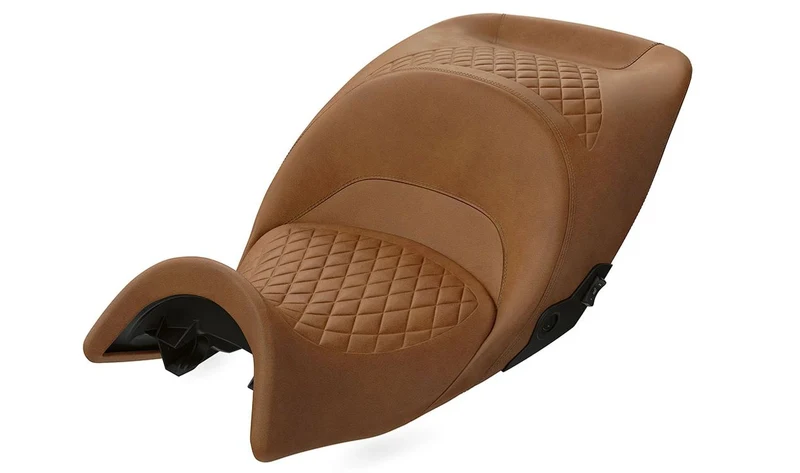 Asiento alto de una pieza marrón OEM 52539829799 para BMW K 1600 GT, K 1600 GTL. Original BMW Motorrad.
