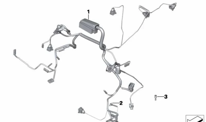 Mazo de cables motor OEM 12511623798 para motos BMW R nineT, R nineT Pure, R nineT Scrambler, R nineT Urban G/S. Original BMW Motorrad.