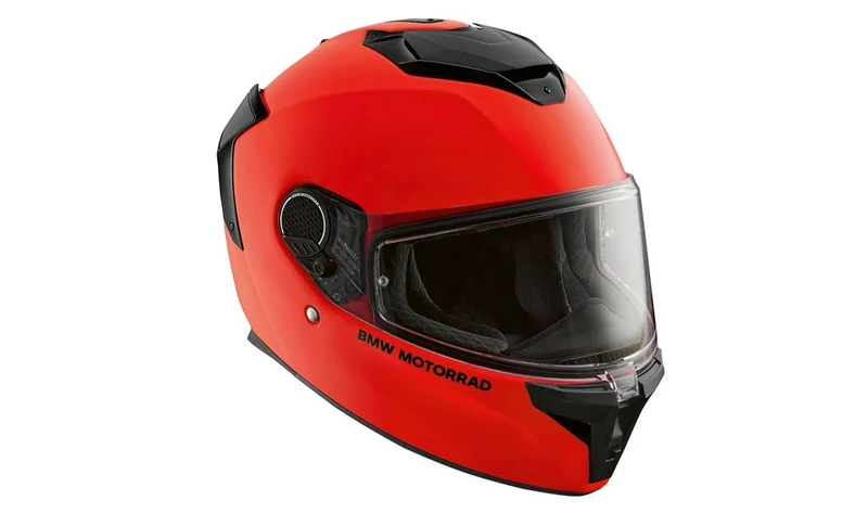 Casco Xomo Carbono ECE rojo neón talla 61/62 OEM 76317912925 para todas las motos BMW. Original BMW Motorrad.