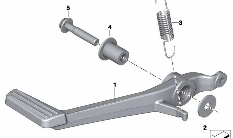 Casquillo con collar OEM 23417727495 para motos BMW K1600GT, K1600GTL, K1600 Bagger, R1200RT y más. Original BMW Motorrad.