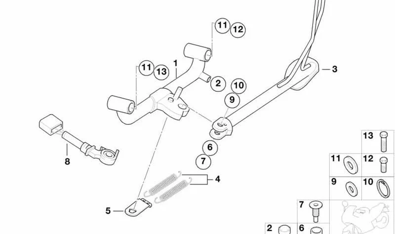 Anillo de seguridad OEM 07119903479 para motos BMW R1200GS, R1250GS, F650GS, K1600GT... y más. Original BMW Motorrad.