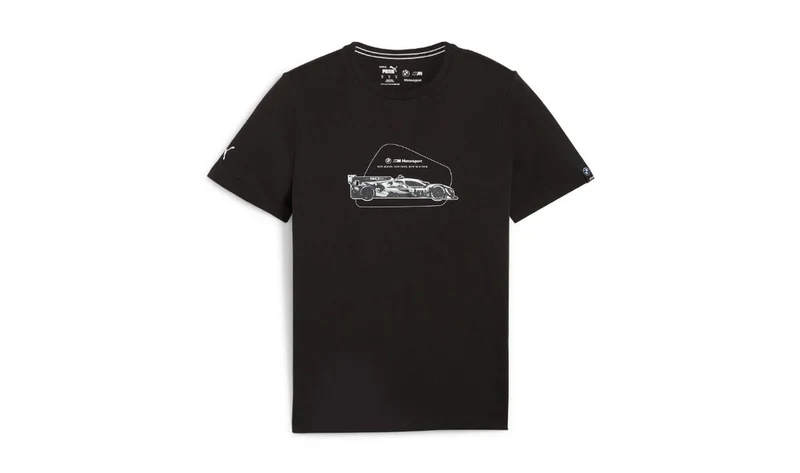 Camiseta gráfica MMS ESS negra talla M para PUMA Colección BMW Motorsport 2023. Válido para BMW.