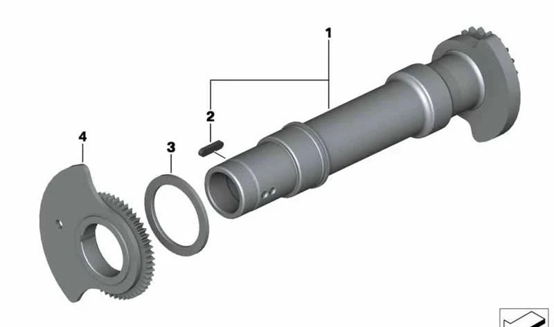 Arandela de tope OEM 11278530257 para motos BMW R1200GS, R1250GS, R1200RT, R1250RT, R1200R, R1250R, R1200RS, R1250RS... y más. Original BMW Motorrad.