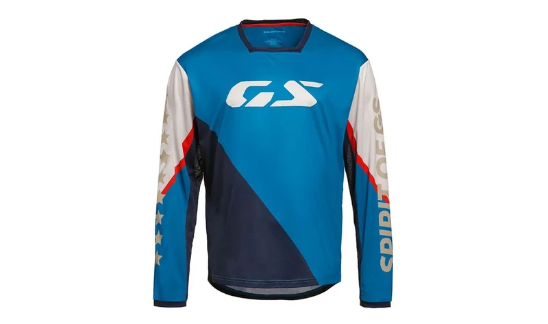 Camiseta manga larga GS Oversized azul talla M OEM 76235B3E5A3 para BMW. Original BMW Motorrad.