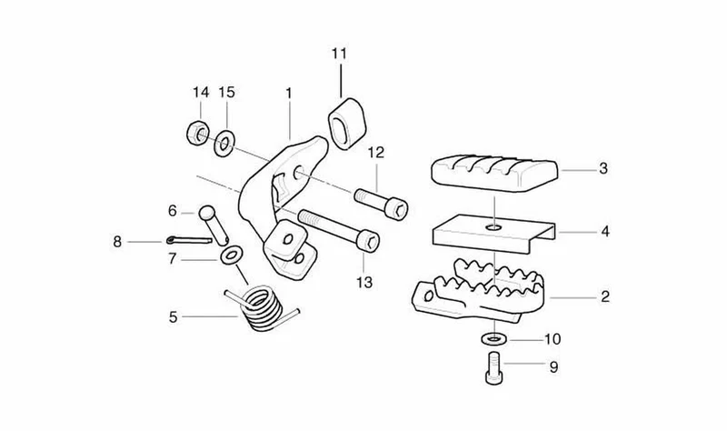 Muelle OEM 46512345264 para motos BMW F 650 (D161, D162), F 650 ST (D163). Original BMW Motorrad.