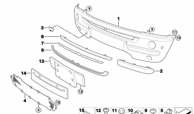 Soporte sensor de temperatura OEM 51117043435 para MINI R50 Cooper, One... y más. Original MINI.
