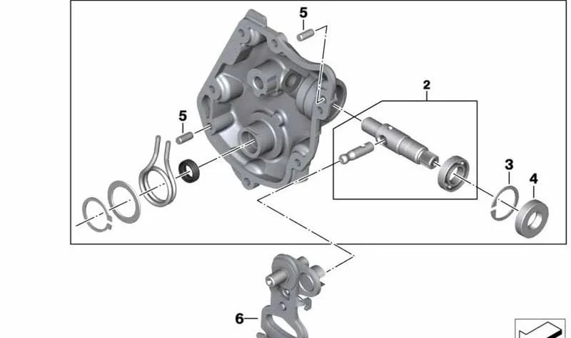 Retén de eje OEM 23128520618 para motos BMW R1200GS, R1250GS, R1200RT, R1250RT... y más. Original BMW Motorrad.