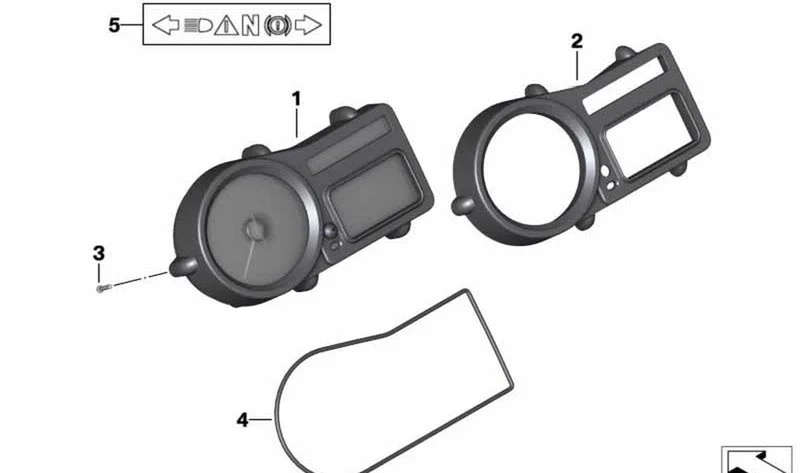 Cordón redondo OEM 62117694578 para BMW Motorrad R HP2 Enduro (K25, 0369) 2005-2007. Original BMW Motorrad.