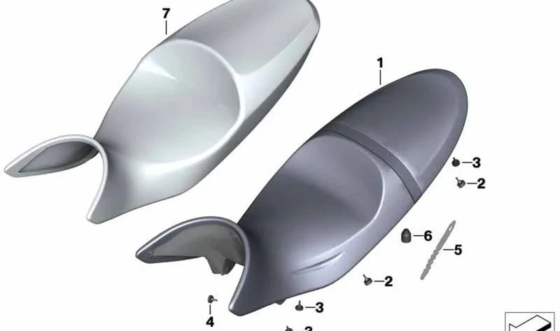 Asiento confort alto OEM 52537721958 para motos BMW R1200R (K27) y más. Original BMW Motorrad.