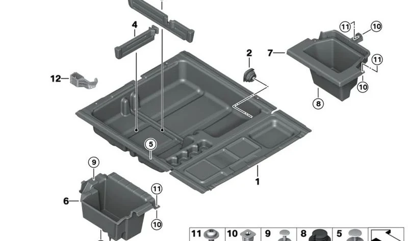 Remache dilatable OEM 07142758497 para MINI Clubman R55, R55 LCI, Cabrio R57, R57 LCI y más. Original MINI.