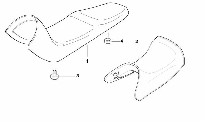Asiento rojo/negro OEM 52537723457 para BMW Motorrad G 650 GS (04/2010 - 10/2015). Original BMW Motorrad.