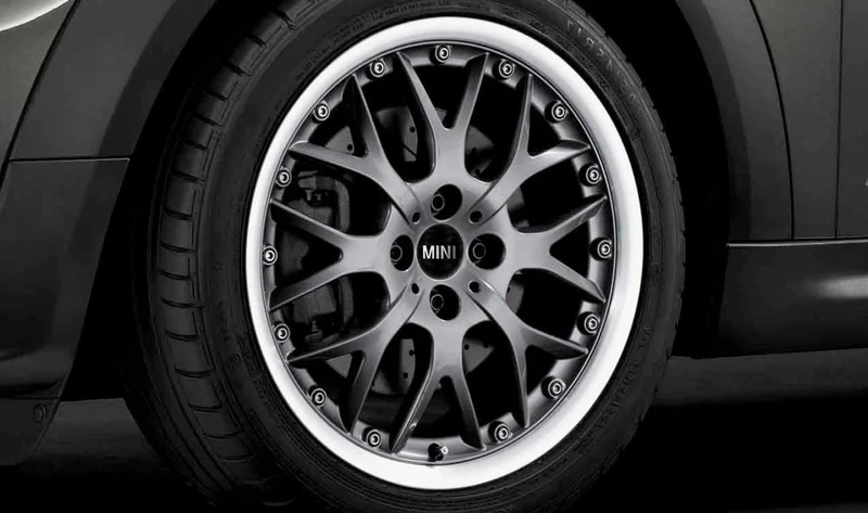 Llanta de aluminio Cross Spoke Composite R90 antracita 17" OEM 36116777969 para MINI R50, R53, R56, Clubman R55, Cabrio R52, Coupé R58, Roadster R59... y más. Original MINI.