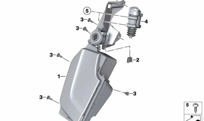 Casillero izquierdo OEM 46638535135 para BMW Motorrad K 1600 GT, K 1600 GTL (06/2013 - 08/2016). Original BMW Motorrad.