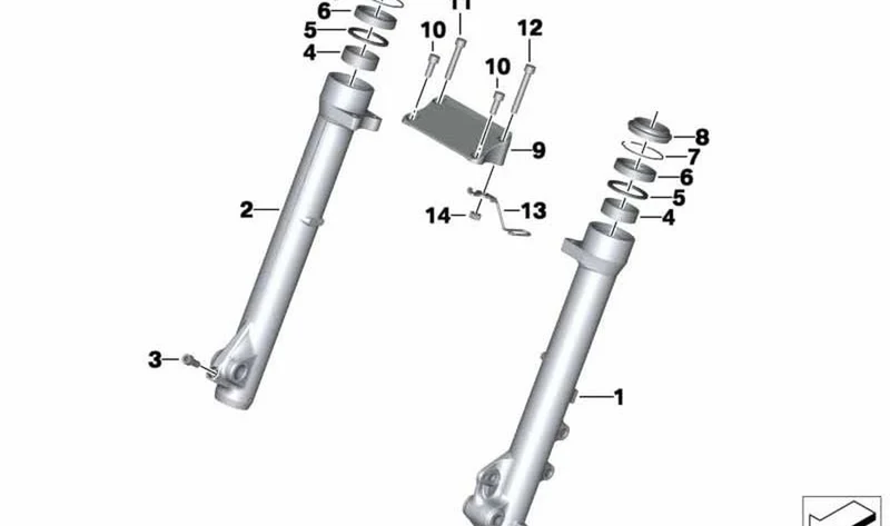 Tornillo ISA M8X45 OEM 07129907293 para BMW Motorrad G 650 GS (R13). Original BMW Motorrad.