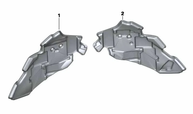 Pieza lateral espuma acústica derecha OEM 46638527434 para motos BMW C 600 Sport, C 650 Sport. Original BMW Motorrad.