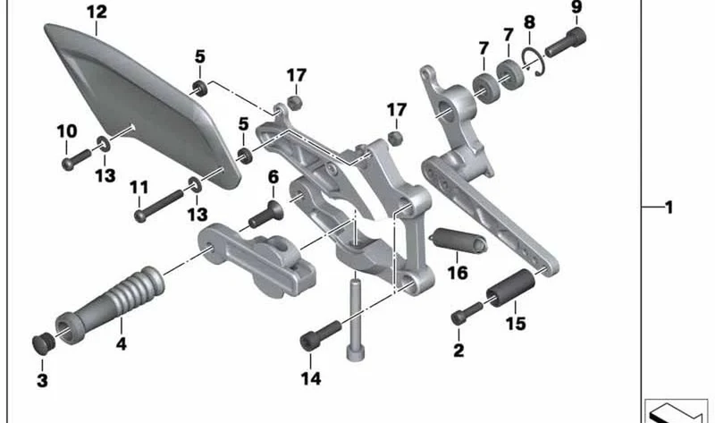 Arandela distanciadora OEM 71607706631 para BMW Motorrad HP4 K42 (09/2011 - 07/2014). Original BMW Motorrad.