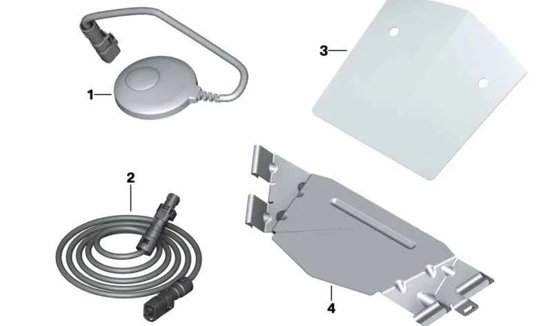 Cable de antena SDARS satélite OEM 65218521433 para BMW Motorrad R1200RT (K26). Original BMW Motorrad.