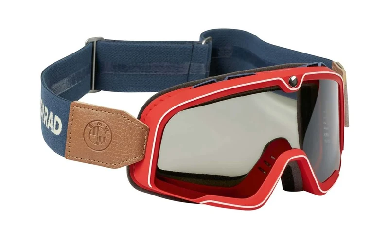 Gafas de moto Britz rojas OEM 76317914346 para todas las motos BMW. Original BMW Motorrad.