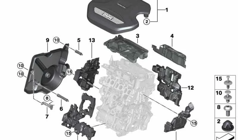 Soporte OEM 11148580378 para MINI F56, F55, Clubman F54, Countryman F60, BMW 1' F40, 2' F44... y más. Original MINI.