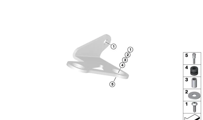 Tornillo alomado con seguro contra giro OEM 46627692608 para motos BMW R1200GS, R nineT, F750GS, S1000R, C650 Sport... y más. Original BMW Motorrad.