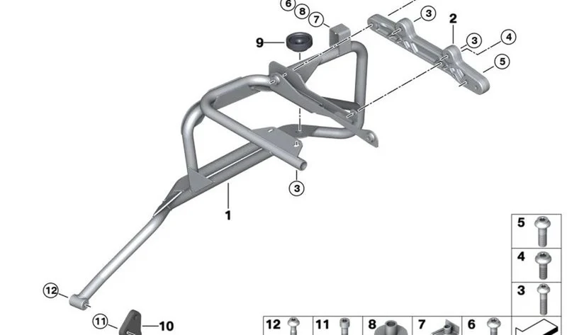 Casquillo OEM 46547695294 para motos BMW R 1200 RT, F 750 GS, F 850 GS... y más. Original BMW Motorrad.