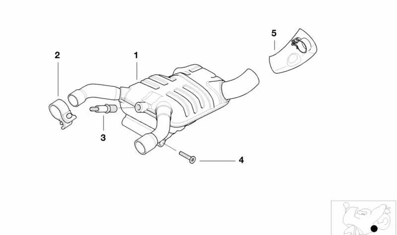 Sonda lambda OEM 11781341022 para motos BMW R 1150 GS, R 1150 GS Adventure, R 850 R, R 1150 R, R 1100 S, R 1200 C... y más. Original BMW Motorrad.