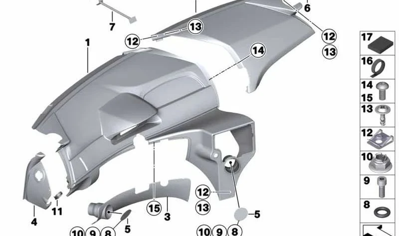 Tornillo de cierre rápido OEM 07147177492 para MINI R50, R53, R56, Clubman R55, Cabrio R52, Coupé R58... y más. Original MINI.