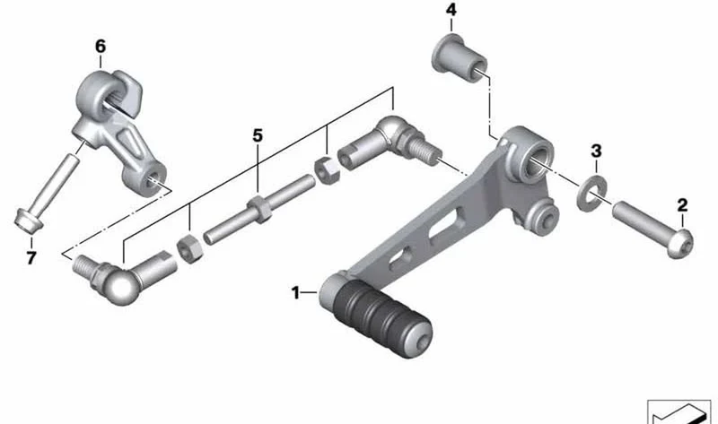 Caja de cambios OEM 23418554106 para motos BMW G 310 R (K03) 2016-2026. Original BMW Motorrad.