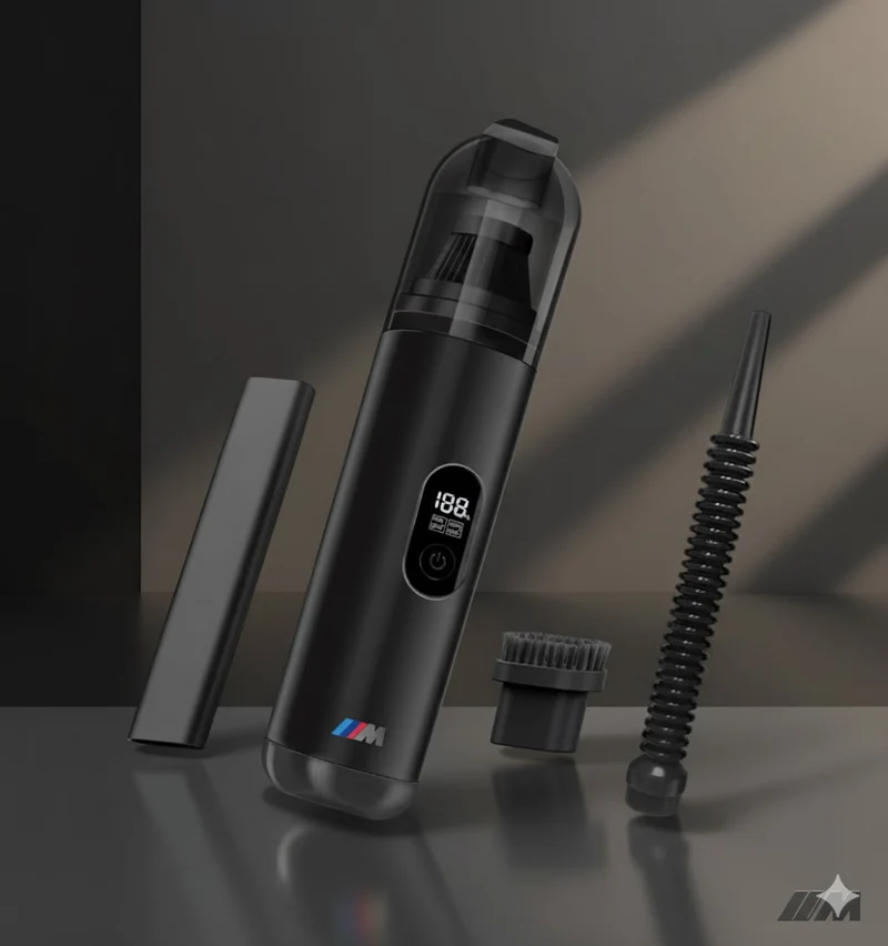 Aspirador inalámbrico (aspirador de coche) 2 en 1 con soplador 17 000 Pa USB-C para BMW