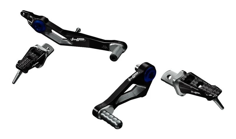 Reposapiés del conductor ajustables HP OEM 77252462962 para motos BMW R1250R, R1250RS. Original BMW Motorrad.